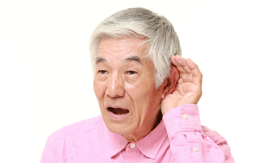 Man with Hearing Loss